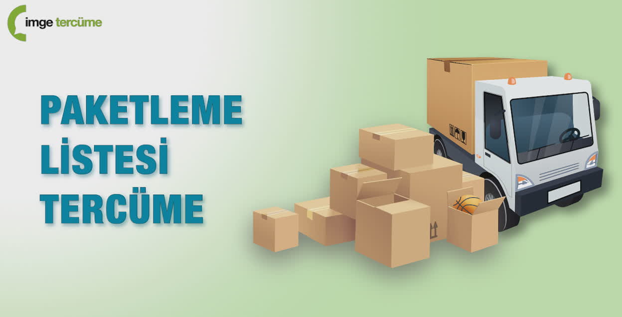 Paketleme Listesi Tercüme